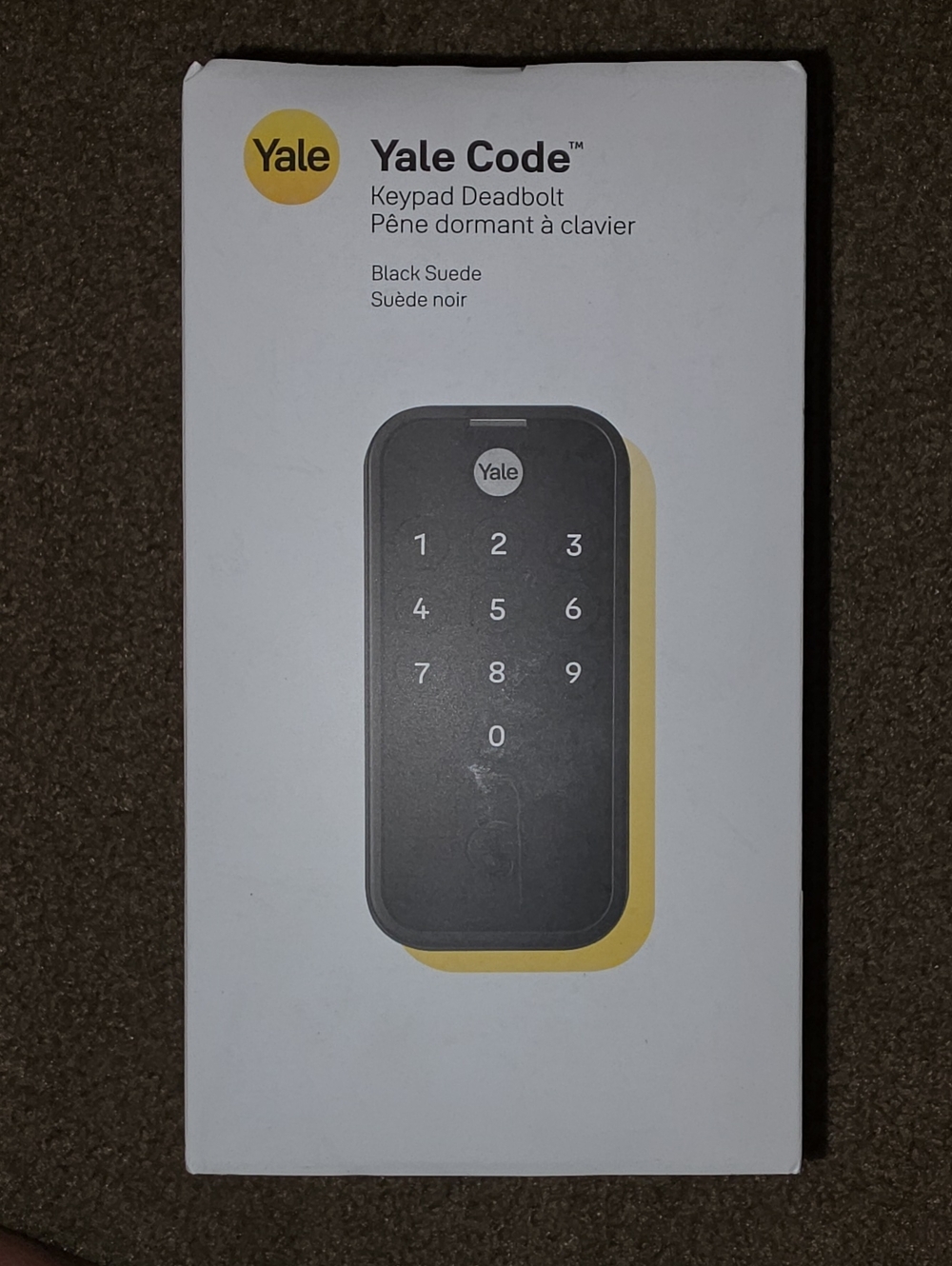 Code Keypad Deadbolt in Black Suede - Keyless Entry